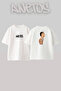 Central Cee_18 Design Printed Unisex Oversize Fit White Tshirt