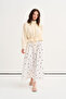Gathered Detailed Poplin Skirt
