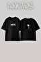 Eminem_22 Design Printed Unisex Oversize Black Tshirt