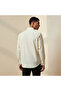 Men Regular Fit Collared Textured Long Sleeves Shirt - 3