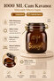 Amber Glass Jar with Locking Lid 1000 ml |   Airtight Silicone Sealed Storage Jar - 2