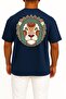 Oversized Leo - Astrology Pocket and Back Design Unisex T-Shirt - 2