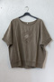Mink Pool Collar Low Sleeve Skirt and Mesh Flower Appliqué on the Sleeve End Casual Woven Blouse 68 68 - 2