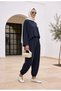 Pike Modal Shalwar Trousers Model Oversize Suit – Navy Blue - 5