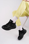 Women's Black Orthopedic Sneaker Shoes - 3