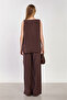 Women's Blouse and Pants Two-Piece Set - Bitter Coffee - 5