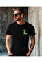 Men's Crocodile Print Cotton T-Shirt - Simple and Stylish Pattern