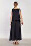 Women's sleeveless skirted two-piece set - black - 5