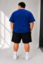 Men's Large Size Oversize Shorts Set Quality Premium Fabric 100% Cotton 2-Piece Sports Set - 2