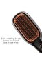 2-in-1 Hair Styling Brush – Heated Straightening & Curling Comb with Fast Heating Ceramic Plates, Anti-Frizz Technology, Adjustable - 4