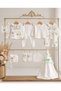 Seasonal Cotton Muslin 10 Piece Newborn Baby Girl Hospital Discharge Bodysuit Set 0-3 Months Boxed / Birth Gift - 8