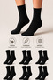 Women's Cotton Seamless Socks 6-Piece Long Socks Daily Socks