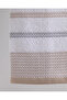 منشفة وجه قطنية من لوث - بيج/رمادي - 50x70 سم - 4