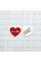 Abu Dhabi Heart Metal Sticker Badge, Red, for Phone Cases & Laptops - 2