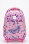 My Polo 2075 Children's Orthopedic Backpack with Trolley Lila-Pink - 2