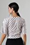 Women's Micro Digital Polka Dot Blouse - 8