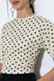 Women's Micro Digital Polka Dot Blouse - 2