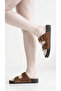 Home Outdoor Comfortable Anatomical Sole Double Buckle Suede Slippers 3-cm - 3