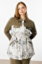 Shirt Collar Pocket Cover Tunic Khaki - 3