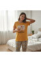 Women's Clothing Short Sleeve Printed Pajama Set Bb2664 - 3