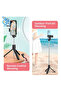 Core Portable Extendable Selfie Stick Mini Phone Tripod Universal Easy To Use Selfie Stick Stand Phone Holder with LED Fill Light (Black) - 3