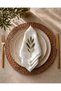 New Product, 6-Piece Satin Ecru Color Napkins, Stain Resistant, Large Size, 45X45 Fabric Napkin