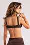Seamless Fabric Brown Sports Bra with Removable Pads Scoop Sport Bra - 5