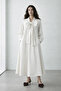Flora |   Bow Detailed Maxi Design Dress White