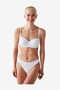 Women Lotus White Strapless Wired Bra