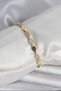 Brass Zircon Stone Gold Color Women's Bracelet