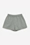 Green Gingham Women's Shorts with 2 Pockets, Comfortable Fit, Elastic Waist - 4