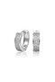 Micro Stone Thick Hoop Model Vip Earrings White-Yellow 3168Kkuv003 - 5