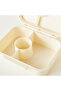 صندوق غداء مقسم بطبعة الكرز مع غطاء بقفل مشبك - 5