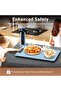 Electric Food Warming Tray with 4-Level Adjustable Temperature & Timer, Silicone Buffet Warmer for Parties & Countertop - 4
