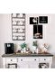 3 Panel But First Coffee Gallery Wrapped Canvas Wall Art Set | 27.4x40.6cm + 20.3x25.4cm x2 | Black Milk Pouring Latte Art Kitchen Cafe Wall Decor | Ready to Hang - 2