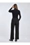 Mascara Pleated High Waist Black Wide Leg Pants 3113 - 4