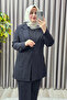 Women's Clothing Plus Size Stone Detailed Pants and Jacket Set - 4