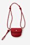 Mini Muse Crossbody Bag with Adjustable Strap Detail - Red - 4