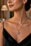 Gold Color Luxurious Zircon Stone Figured Showy Necklace