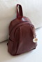 Women's Backpack Soft Leather Look Multi-Compartment School and Daily Bag En28 Size28 - 4