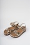 2003 Leopard Patterned Velcro Heeled Sandals - 5