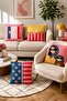 Cool Women and Cat Patterned 4-Piece Throw Pillow Cover Set - 2