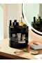 360 Degree Rotating Two-Tier Makeup and Jewelry Organizer - Black (Each Internal Organizer Rotates Independently at 360 Degrees) - 8