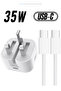 35W Charger with USB-C Cable, UK Plug, for iPhone 16/15, S24 all USB-C mobiles, Tabs | WIDGETS MATRIX