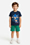 Boys' Sonic Printed Crew Neck T-Shirt - Shorts Set