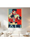 Muhammad Ali Pop Art Wall Covering Wall Tapestry First Quality Satin Fabric Poster - 2