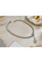 Lumessia Sparkling Double Row Stone Choker Necklace – 316L Stainless Steel - 2