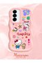 Samsung Galaxy A36 5g Compatible Case Camera Protector Pink Silicone Couple Phone Case Kitty Pattern - 2