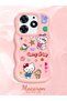 Tecno Spark 10 Pro Compatible Case Camera Protector Pink Silicone Couple Phone Case Kitty Pattern - 2