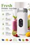 Mini Portable Blender | 420ml 12 Blade Juicer Cup | USB Rechargeable Smoothie Maker 1500mAh With Digital Display | White - 2